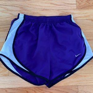 Purple Nike Dri-fit running shorts with liner, XS